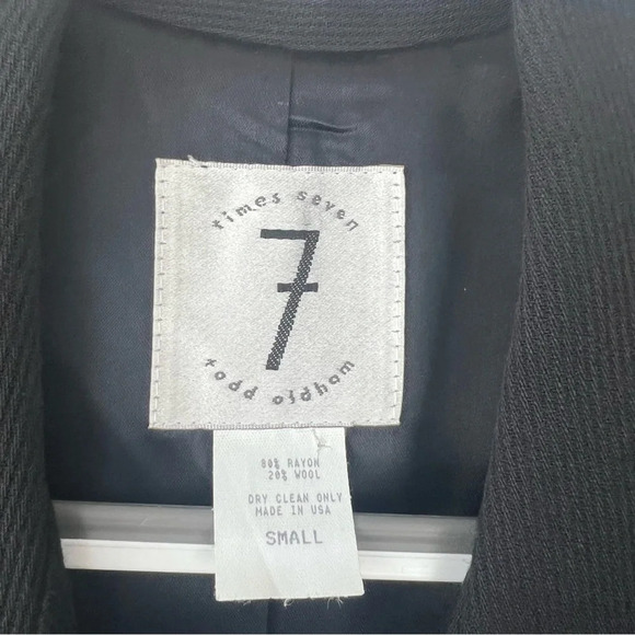 Vintage Seven Times Todd Oldham Black Toddle Blazer - Picture 3 of 4